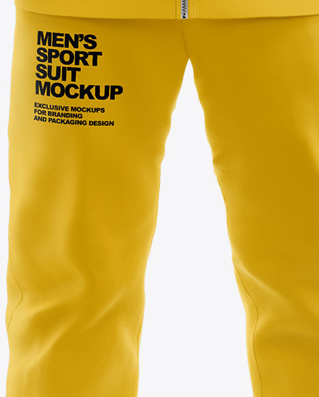 Men s Sport Suit Mockup   Front View PSD #6