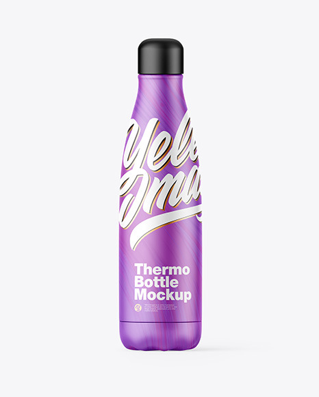 Matte Plastic Bottle Mockup