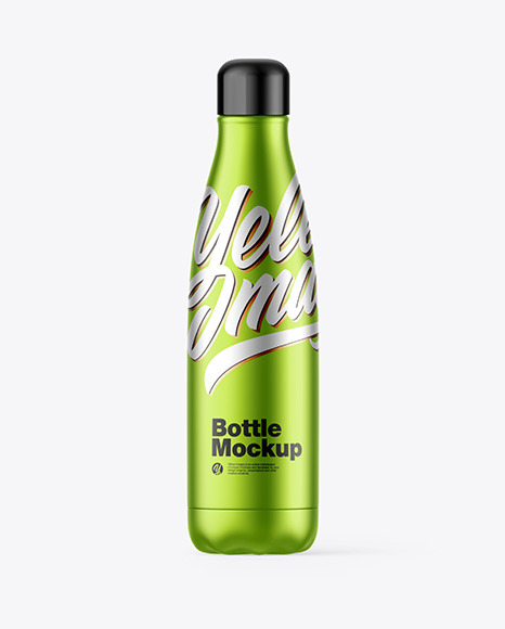 Metallic Bottle Mockup