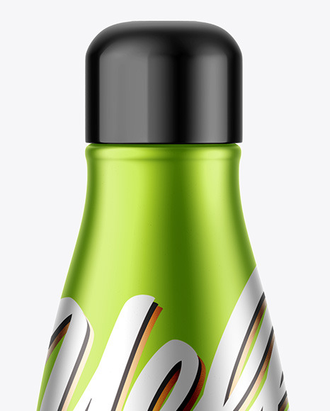 Metallic Bottle Mockup PSD #2