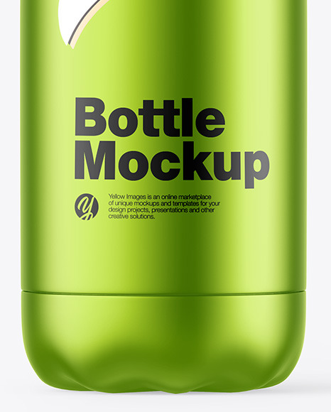 Metallic Bottle Mockup PSD #1