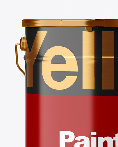 Glossy Paint Bucket Mockup PSD #7