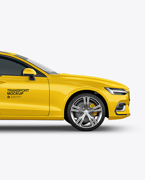 Station Wagon Mockup - Side View