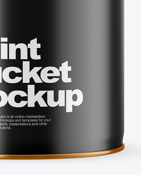 Matte Paint Bucket Mockup PSD #5