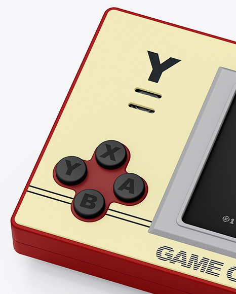 Handheld Game Machine Mockup PSD #2