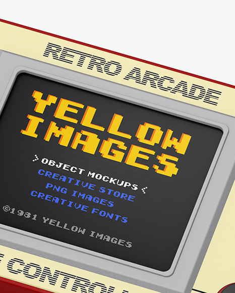 Handheld Game Machine Mockup PSD #6