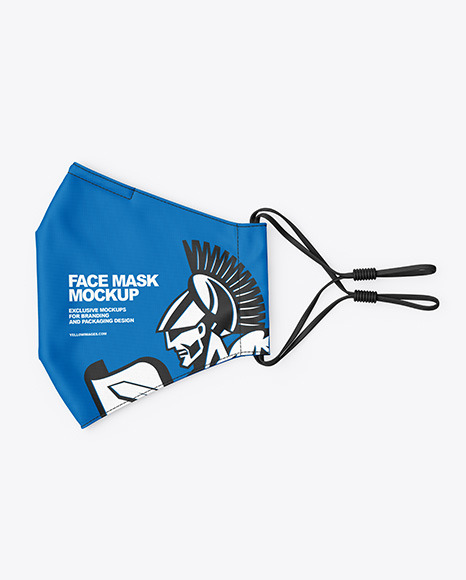 Download Folded Face Mask Mockup In Apparel Mockups On Yellow Images Object Mockups