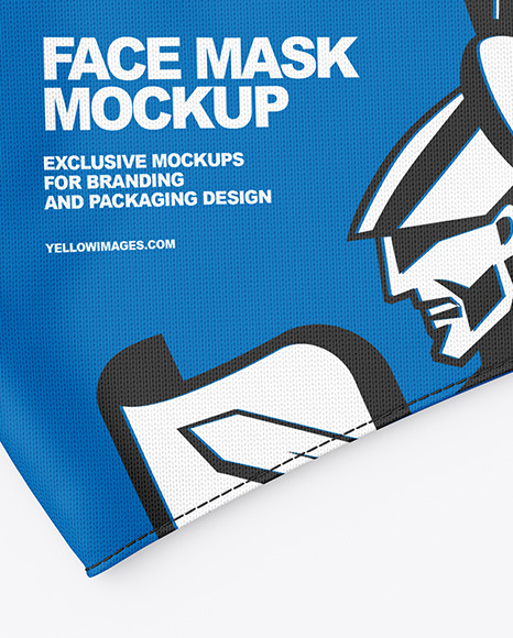 Download Folded Face Mask Mockup In Apparel Mockups On Yellow Images Object Mockups