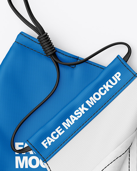 Download Folded Face Mask Mockup In Apparel Mockups On Yellow Images Object Mockups