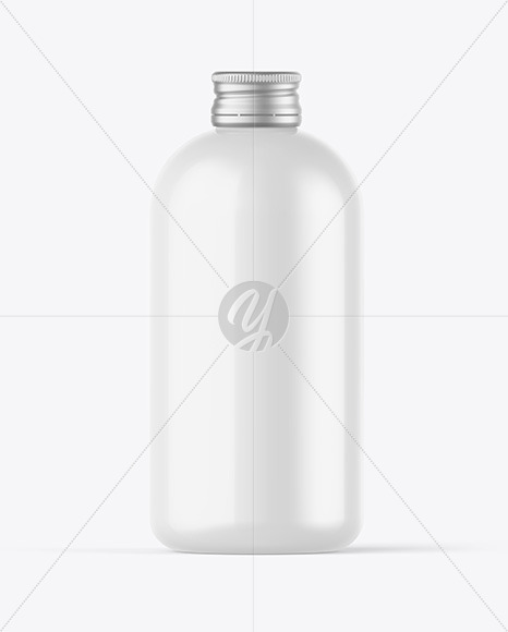 Download Glossy Bottle W Metallic Cap Mockup In Bottle Mockups On Yellow Images Object Mockups