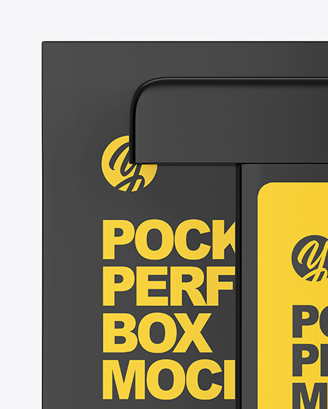 Pocket Perfume With Box Mockup PSD #2