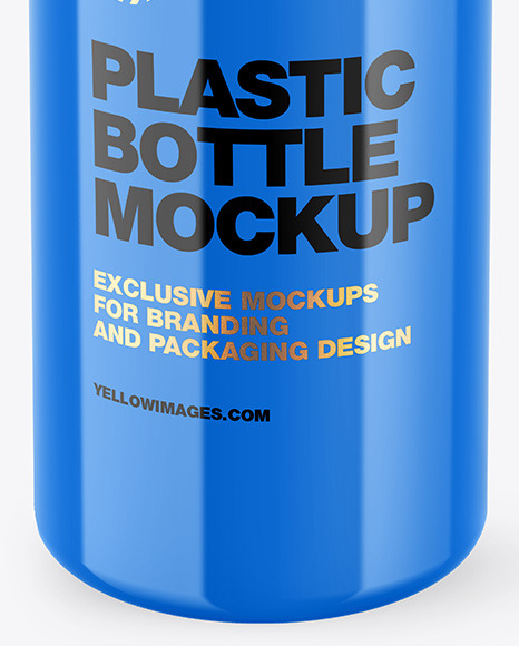 Glossy Plastic Bottle Mockup Glossy Plastic Bottle Mockup