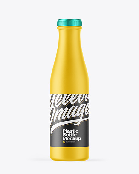 Matte Plastic Bottle Mockup