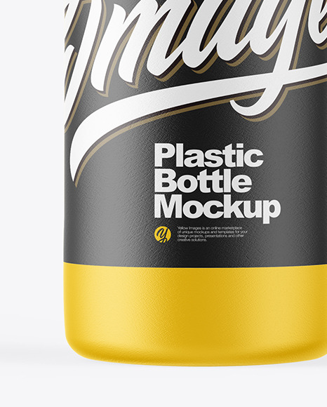 Matte Plastic Bottle Mockup PSD #6