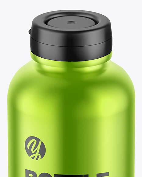 Metallic Bottle Mockup PSD #1