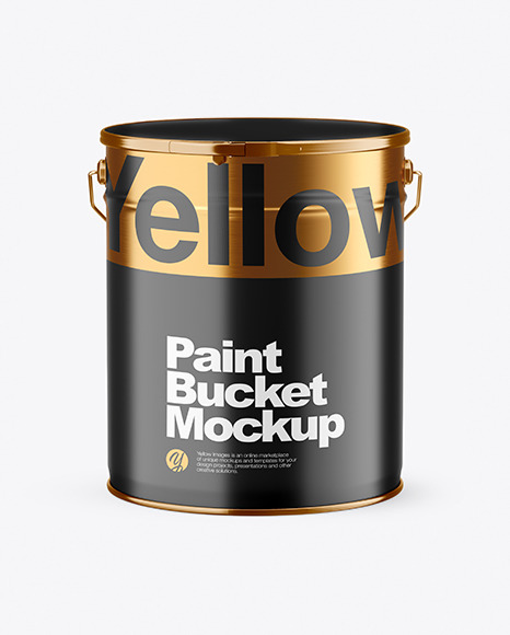 Matte Paint Bucket Mockup PSD #2