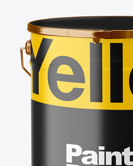 Matte Paint Bucket Mockup PSD #1