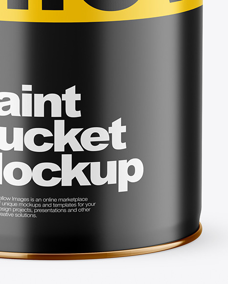 Matte Paint Bucket Mockup PSD #6