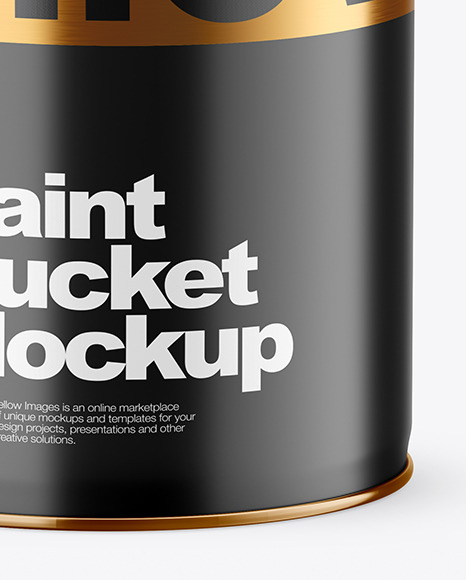 Matte Paint Bucket Mockup PSD #5