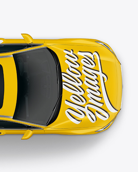 Station Wagon Mockup - Top View