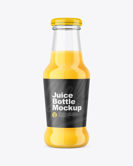 Orange Juice Bottle Mockup