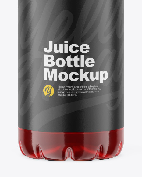 Cherry Juice Bottle Mockup PSD #1