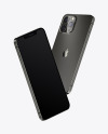 Two Apple iPhones 12 Pro Max Graphite Mockup