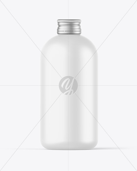 Matte Bottle w/ Metallic Cap Mockup Creative Assets