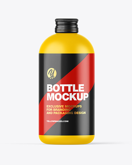 Matte Bottle w  Metallic Cap Mockup PSD #2