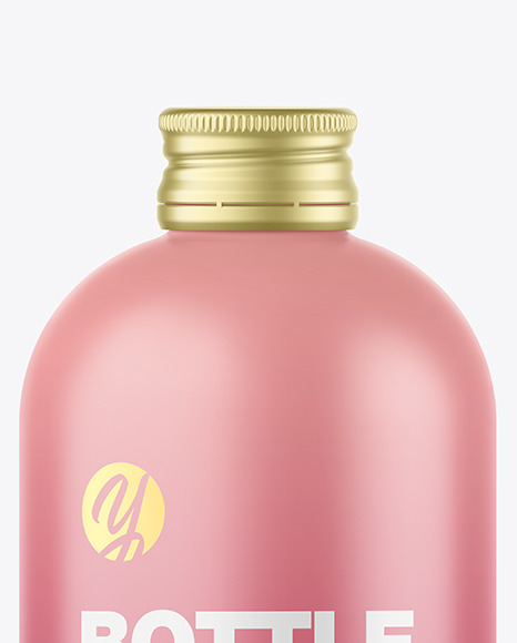 Matte Bottle w  Metallic Cap Mockup PSD #1