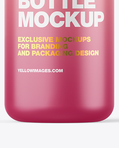 Matte Bottle w  Metallic Cap Mockup PSD #6