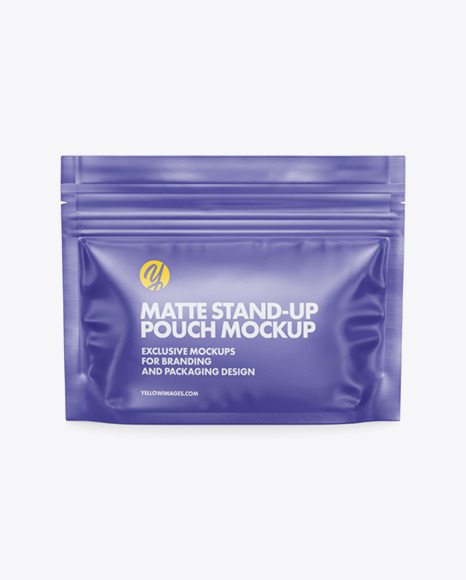 Matte Stand-Up Pouch Mockup