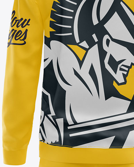 Men S Sport Suit Mockup Back View In Apparel Mockups On Yellow Images Object Mockups