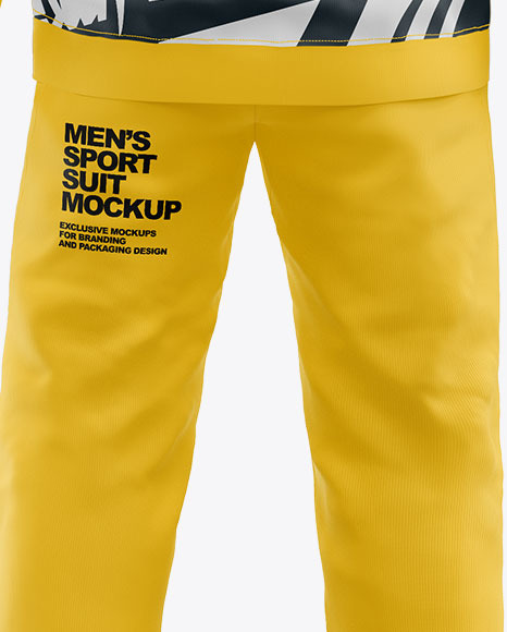 Download Men S Sport Suit Mockup Back View In Apparel Mockups On Yellow Images Object Mockups