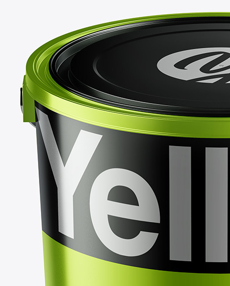 Metallic Bucket Mockup Metallic Bucket Mockup