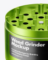 Metallic Herb Grinder Mockup