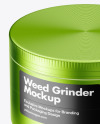 Metallic Herb Grinder Mockup