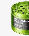 Metallic Herb Grinder Mockup