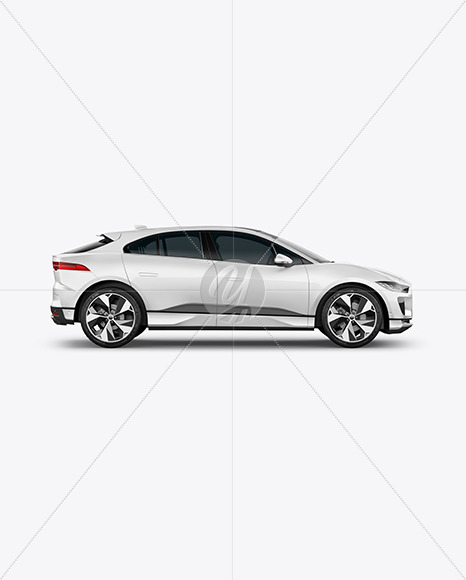 Download Electric Crossover SUV Mockup - Side View Free Mockups