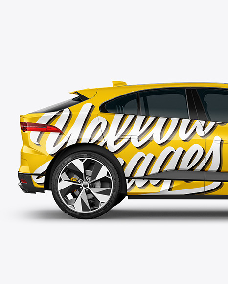 Electric Crossover SUV Mockup   Side View PSD #2