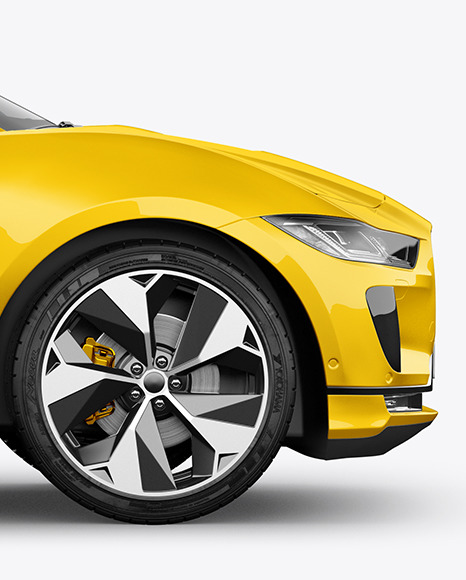 Electric Crossover SUV Mockup   Side View PSD #6