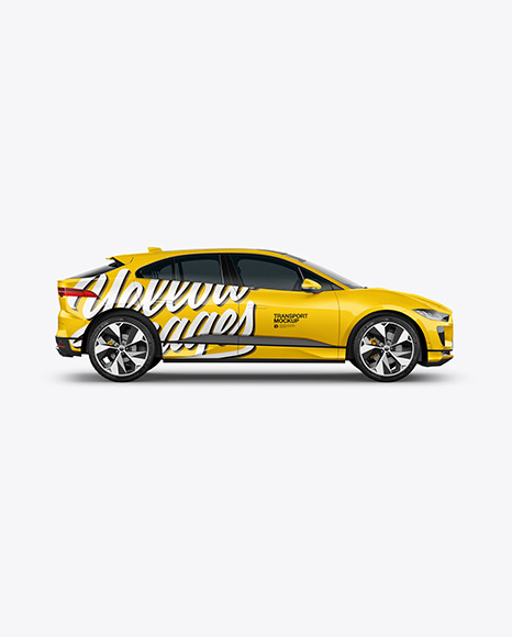 Electric Crossover SUV Mockup - Side View