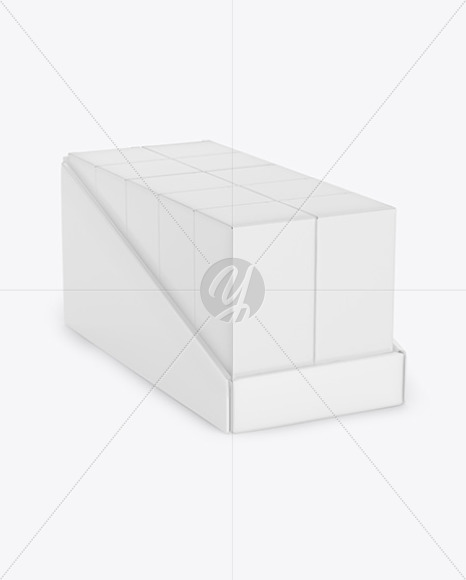 Download Paper Box Mockup Side View High Angle Shot In Box Mockups On Yellow Images Object Mockups