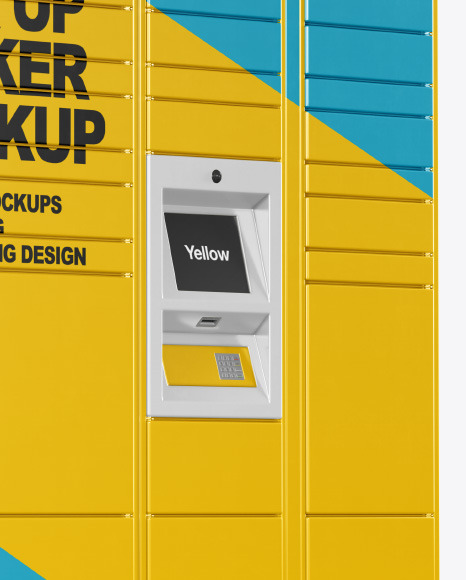 Pick Up Locker Mockup PSD #1
