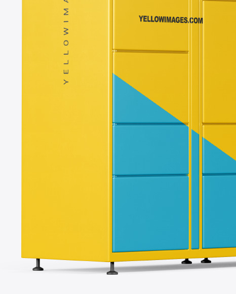 Pick Up Locker Mockup PSD #6