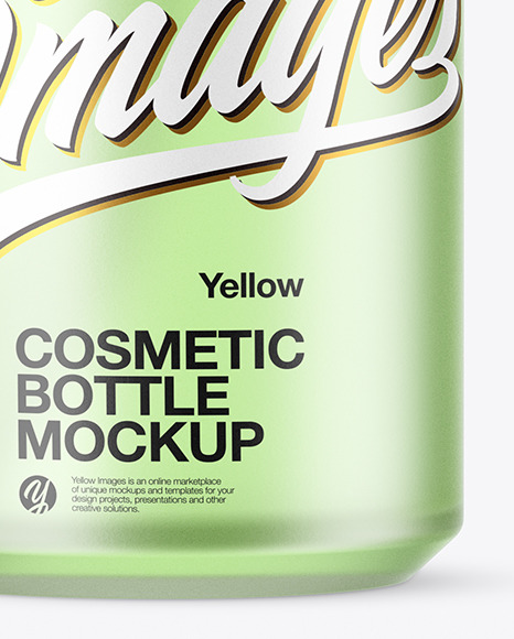 Download Frosted Glass Cosmetic Spray Bottle Mockup In Bottle Mockups On Yellow Images Object Mockups