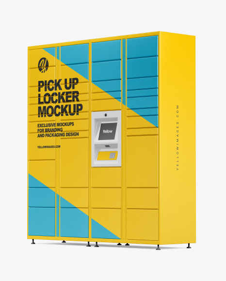 Pick Up Locker Mockup PSD #2