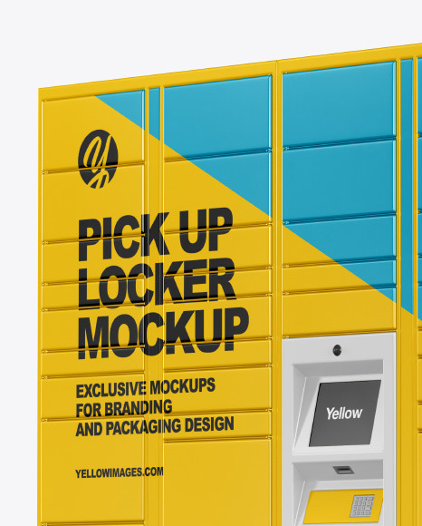 Pick Up Locker Mockup PSD #3