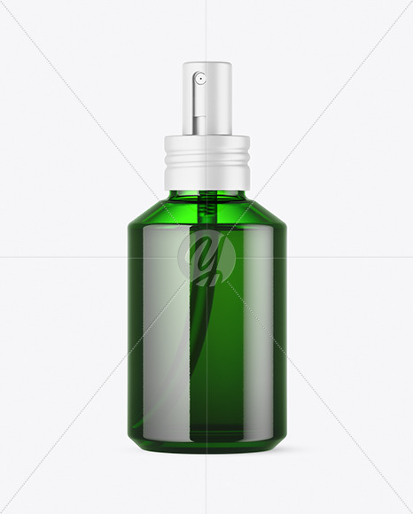 Green Glass Cosmetic Spray Bottle Mockup Free Mockups