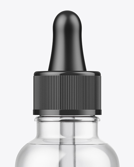 Clear Glass Dropper Bottle Mockup Clear Glass Dropper Bottle Mockup
